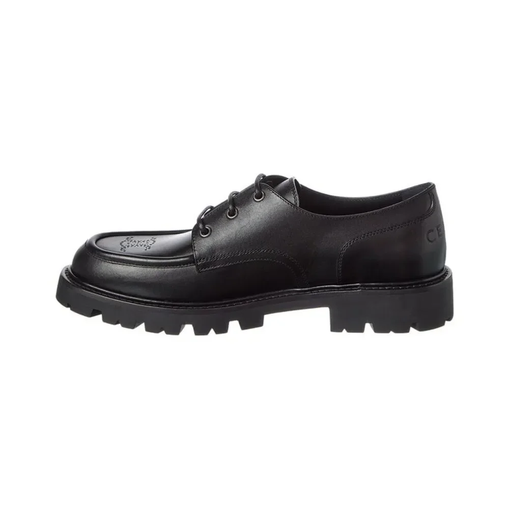 Celine Margaret Leather Loafer, Black